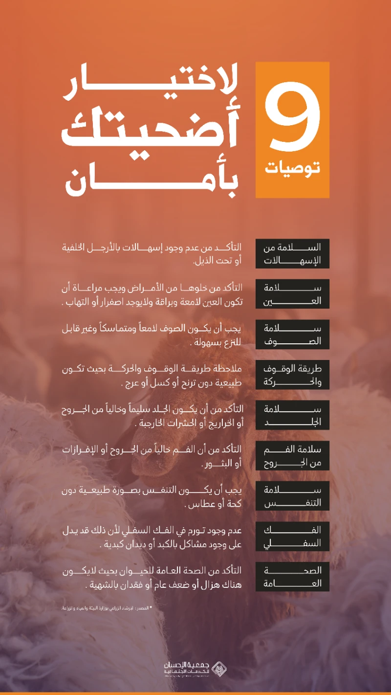 كيف تختار أضحية سليمة؟
