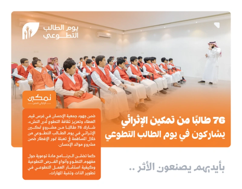344 ساعة تطوعية.. وأثر صنعه روح الفريق الواحد